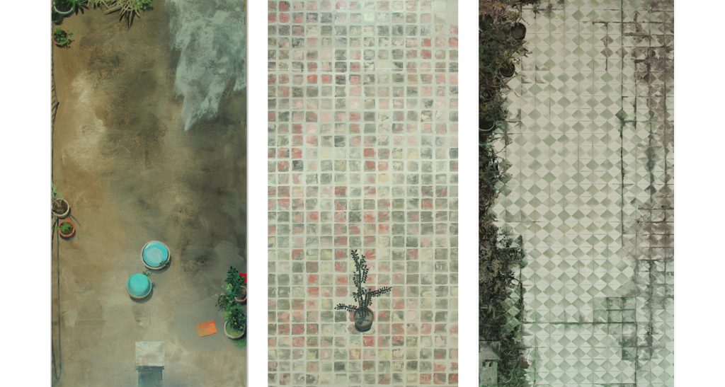 Lai-Sio-Kit-白日-Day-time-布面油畫-Oil-on-canvas-110-x-55-cm-each-Triptych-三聯畫-2013-all