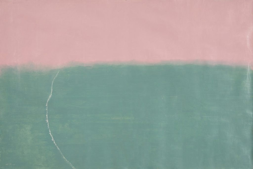 葉世強 (1926-2012), 《新城海灣》, 2005, 油彩 畫布, 141 x 215 cm