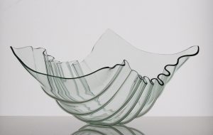 Drapery 18001 by Yosuke Miyao, Float Plate Glass, 18 x 27 x 19 cm, Fabrik Gallery