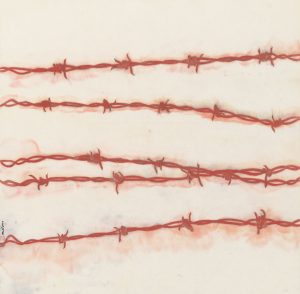 Zhang Yanzi 章燕紫, Religioso 崇拜地, 2019 
Ink and colour on paper 水墨設色紙本, 
97 x 97 cm