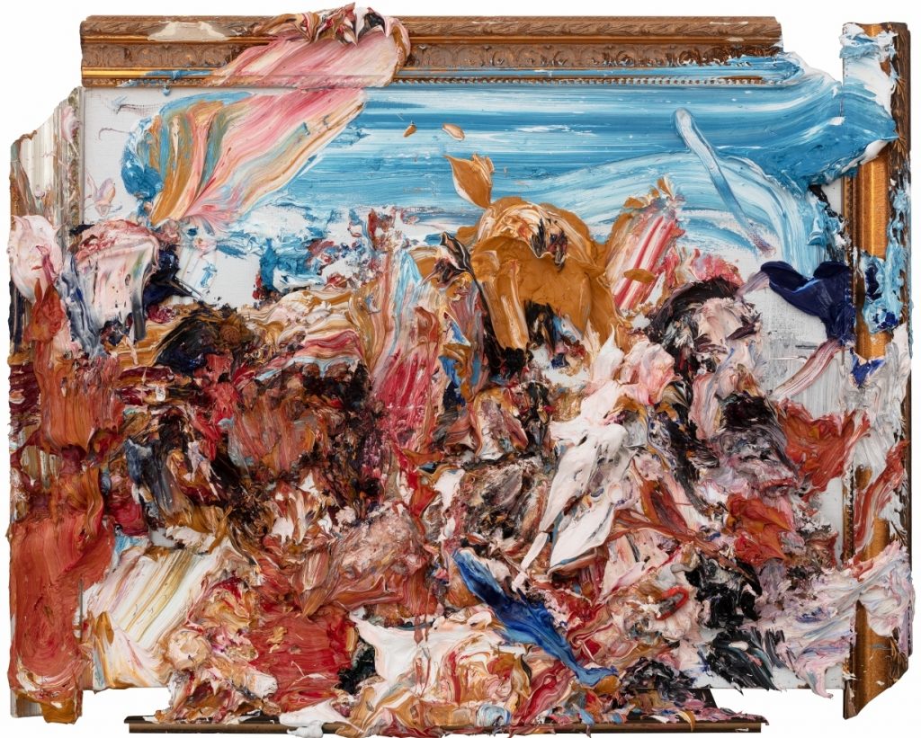Lv Shanchuan 呂山川, Simulacra No.1 虛擬的真實 No. 1, 100 x 120 cm, Mixed Media on Canvas 布面混合媒體, 2019